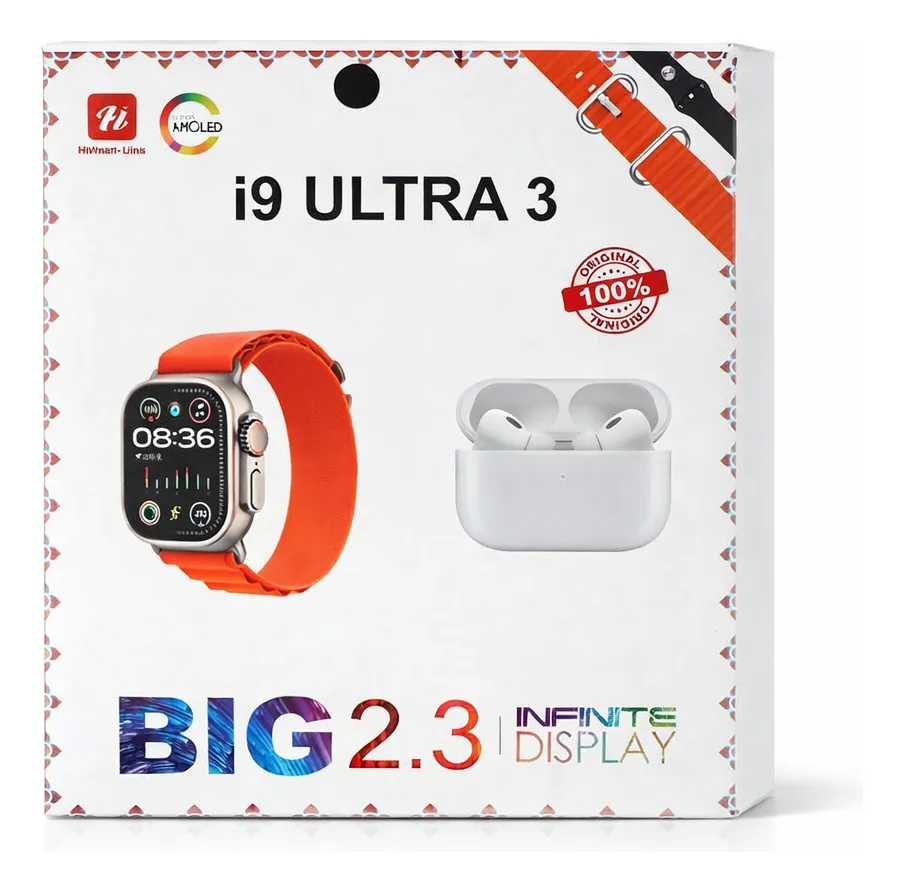 Reloj Inteligente Smartwatch Con Audífonos Inalámbricos